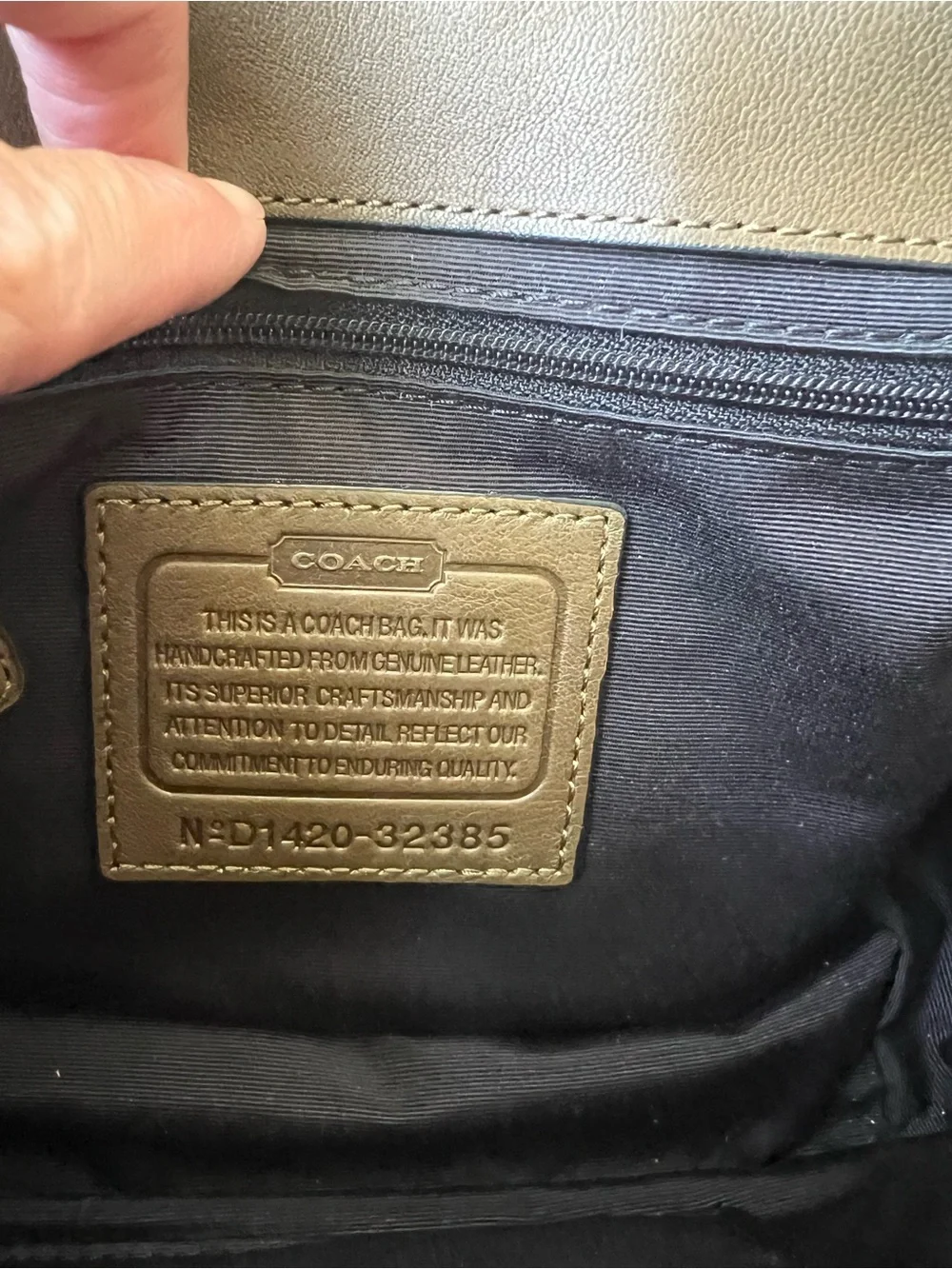 Coach satchel olive